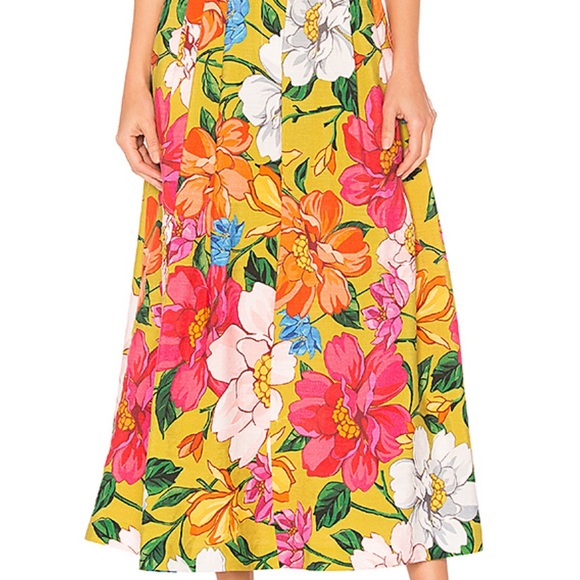 NEW Mara hoffman multi floral tulay maxi skirt 8 - Picture 3 of 13